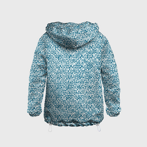 Детская ветровка Бело-синий текстурный / 3D-Белый – фото 2