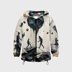 Детская ветровка Сюрреалистичные люди и камни
