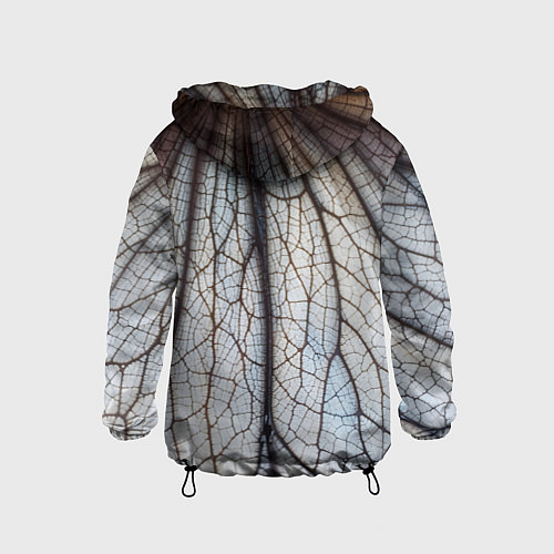 Детская ветровка Прожилки растения / 3D-Черный – фото 2