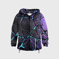 Детская ветровка Фиолетовые плиты с голубым свечением