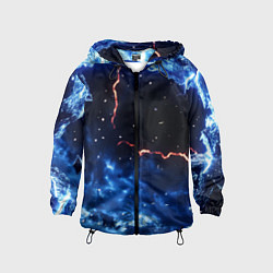 Детская ветровка Звезды и молнии в разломе плит