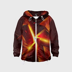 Детская ветровка Трехмерный взрыв неоновых плит абстракция