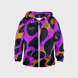 Детская ветровка Неоновый леопардовый узор