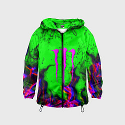 Детская ветровка Monster Energy flame