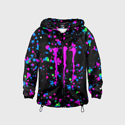 Детская ветровка Monster energy неоновые краски