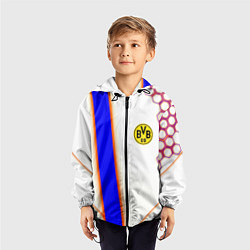 Ветровка с капюшоном детская Borussia geometry sport, цвет: 3D-черный — фото 2