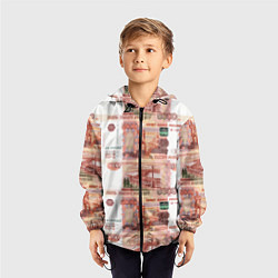 Ветровка с капюшоном детская 5 000 рублей, цвет: 3D-черный — фото 2