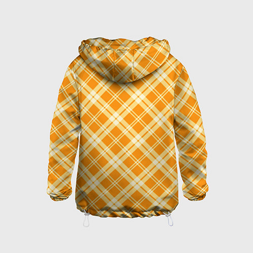 Детская ветровка Жёлтый крупная клетка / 3D-Белый – фото 2