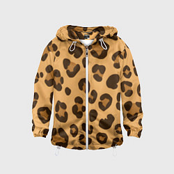 Детская ветровка Коричневые пятна леопарда
