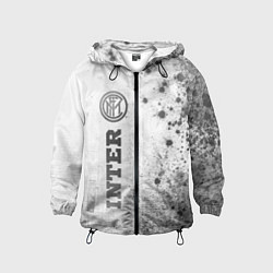 Ветровка с капюшоном детская Inter - white gradient по-вертикали, цвет: 3D-черный