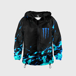 Детская ветровка Monster energy голубые краски