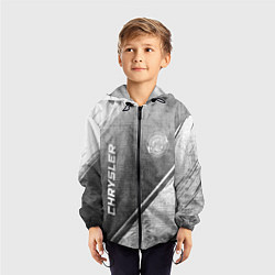 Ветровка с капюшоном детская Chrysler - grey gradient вертикально, цвет: 3D-черный — фото 2