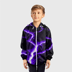 Ветровка с капюшоном детская The rift, цвет: 3D-белый — фото 2