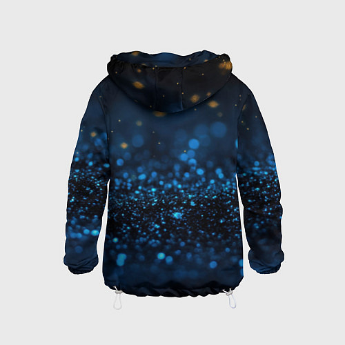 Детская ветровка Боке блестяшки на черном / 3D-Белый – фото 2