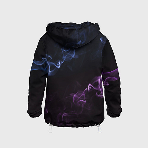 Детская ветровка Color black blue pink / 3D-Белый – фото 2