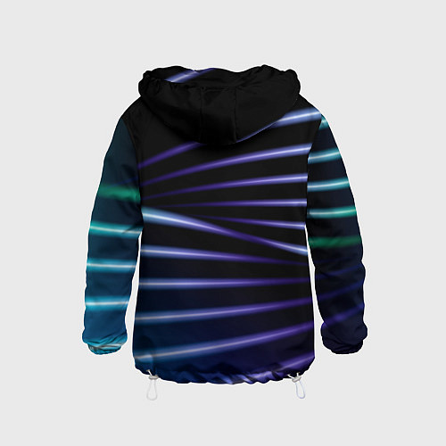 Детская ветровка Color black blue / 3D-Белый – фото 2