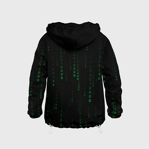 Детская ветровка Color black green / 3D-Белый – фото 2