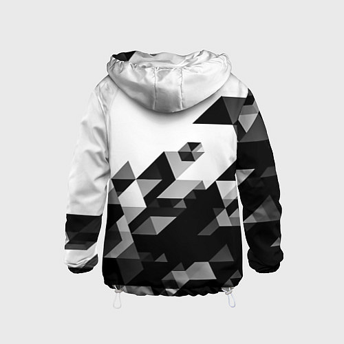 Детская ветровка Juventus geometry black / 3D-Белый – фото 2