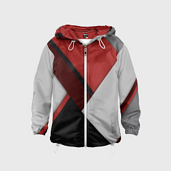 Детская ветровка Color black red grey