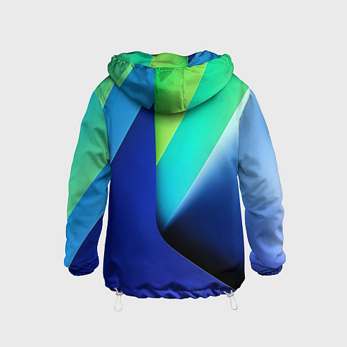 Детская ветровка Color blue green / 3D-Белый – фото 2