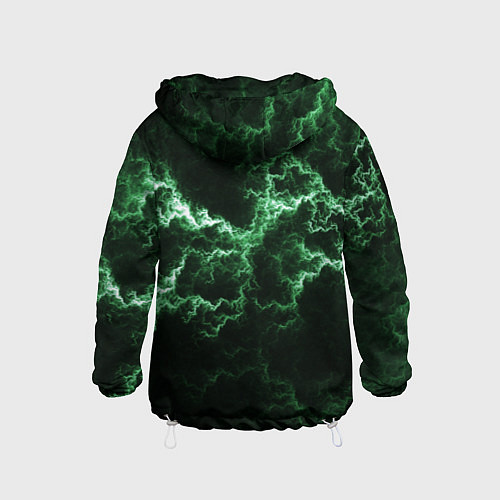 Детская ветровка Lightning green line / 3D-Белый – фото 2
