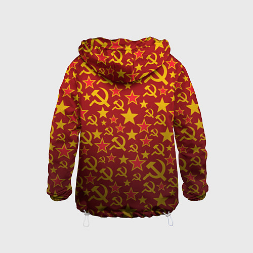 Детская ветровка Серп и молот паттерн / 3D-Белый – фото 2