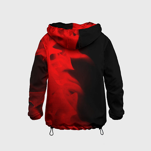 Детская ветровка Mini - red gradient по-вертикали / 3D-Черный – фото 2
