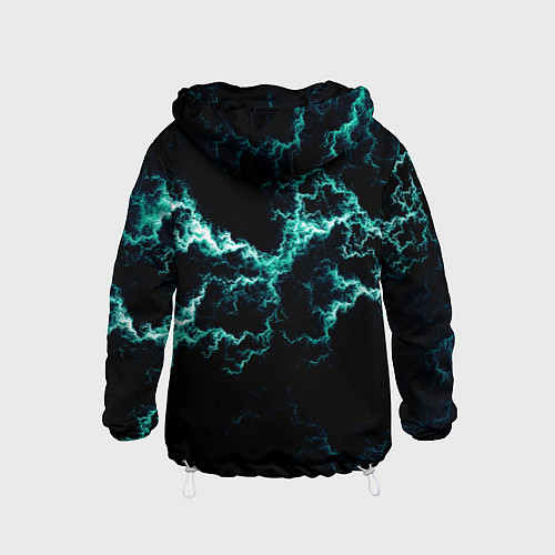 Детская ветровка Lightning light blue glow / 3D-Белый – фото 2