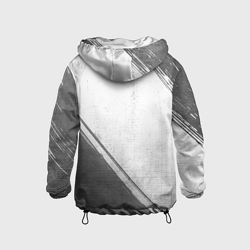 Детская ветровка Peugeot - white gradient вертикально / 3D-Черный – фото 2