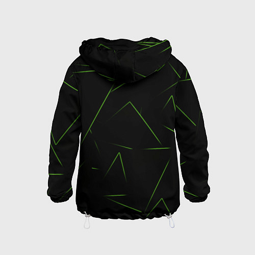 Детская ветровка Color green line / 3D-Белый – фото 2