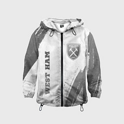 Детская ветровка West Ham - white gradient вертикально