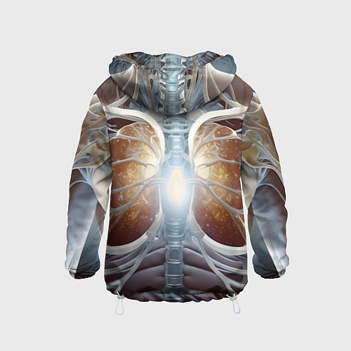 Детская ветровка Рентген и скелет / 3D-Белый – фото 2