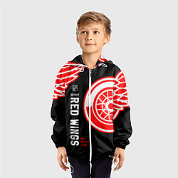 Ветровка с капюшоном детская Detroit Red Wings team, цвет: 3D-белый — фото 2