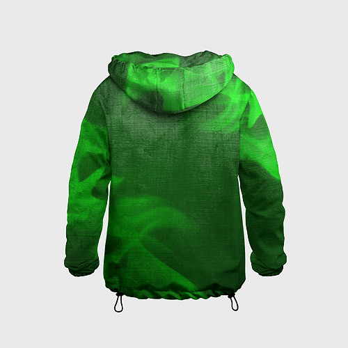 Детская ветровка Counter Strike 2 - green gradient вертикально / 3D-Черный – фото 2