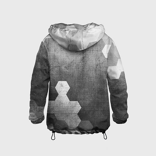 Детская ветровка Fiat - grey gradient вертикально / 3D-Черный – фото 2