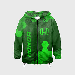 Детская ветровка Honda - green gradient вертикально