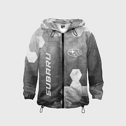 Детская ветровка Subaru - grey gradient вертикально