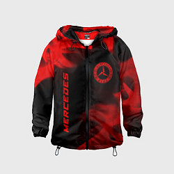 Детская ветровка Mercedes - red gradient вертикально