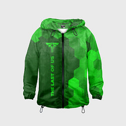 Ветровка с капюшоном детская The Last Of Us - green gradient по-вертикали, цвет: 3D-черный