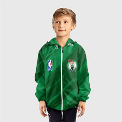 Ветровка с капюшоном детская Boston Celtics NBA basketball, цвет: 3D-белый — фото 2