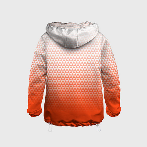 Детская ветровка Анахайм Дакс - оранжевая геометрия / 3D-Белый – фото 2