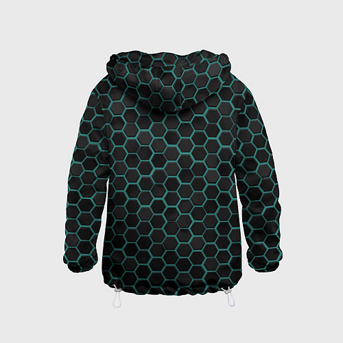 Детская ветровка Анахайм Дакс - черные соты / 3D-Белый – фото 2