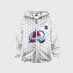 Ветровка с капюшоном детская Колорадо Эвеланш - белые соты, цвет: 3D-белый