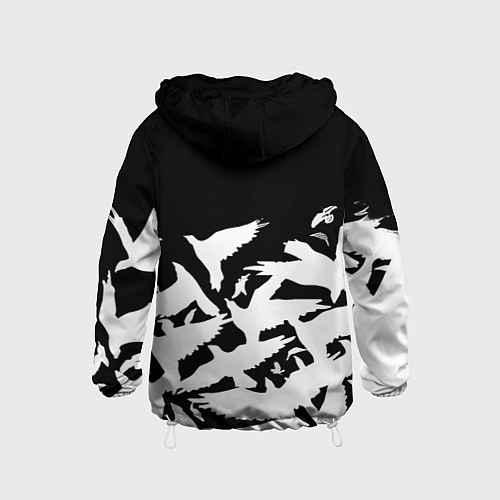 Детская ветровка Monster energy crow / 3D-Белый – фото 2