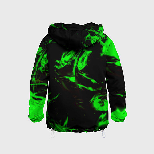 Детская ветровка Monster energy кислотное лого огонь / 3D-Белый – фото 2