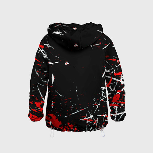 Детская ветровка Monster energy штрихи / 3D-Белый – фото 2