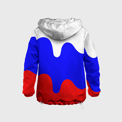 Детская ветровка Патриот - флаг / 3D-Белый – фото 2