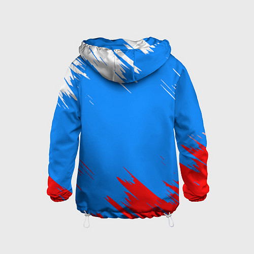 Детская ветровка Патриот Россия - флаг / 3D-Белый – фото 2