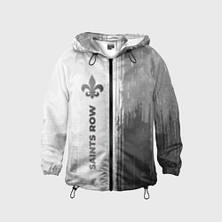 Ветровка с капюшоном детская Saints Row - white gradient по-вертикали, цвет: 3D-черный