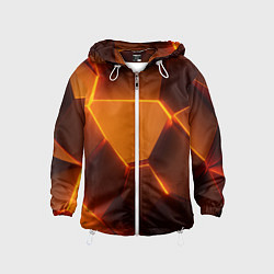 Детская ветровка Оранжевые объемные пластины